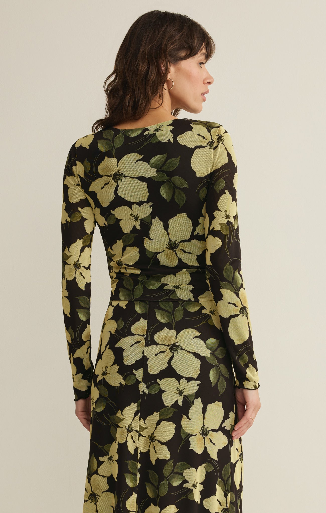 Taysha Ren Floral Mesh Top Secondary image