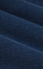 Delphine Knit Denim V-Neck Sweatshirt