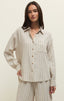 Alfie Striped Linen Button Up