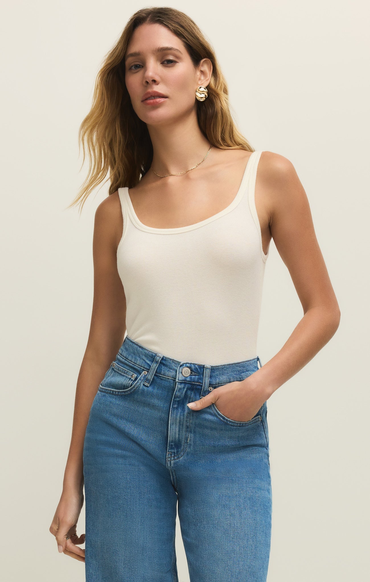 Renae Slub Rib Tank