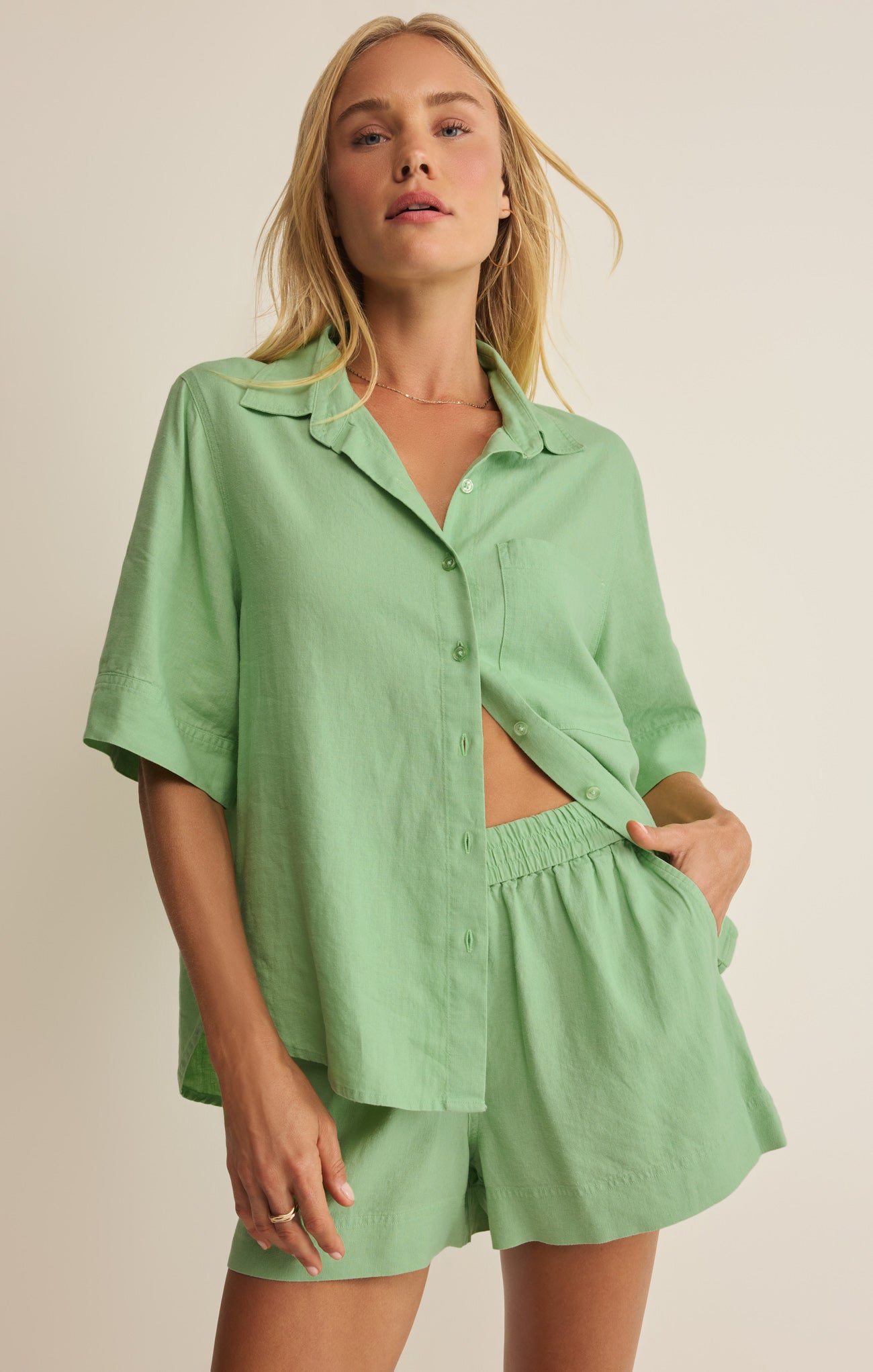 Expedition Linen Button Up Main image