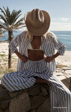 The Signature Striped Linen Top