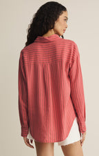 The Signature Striped Linen Top