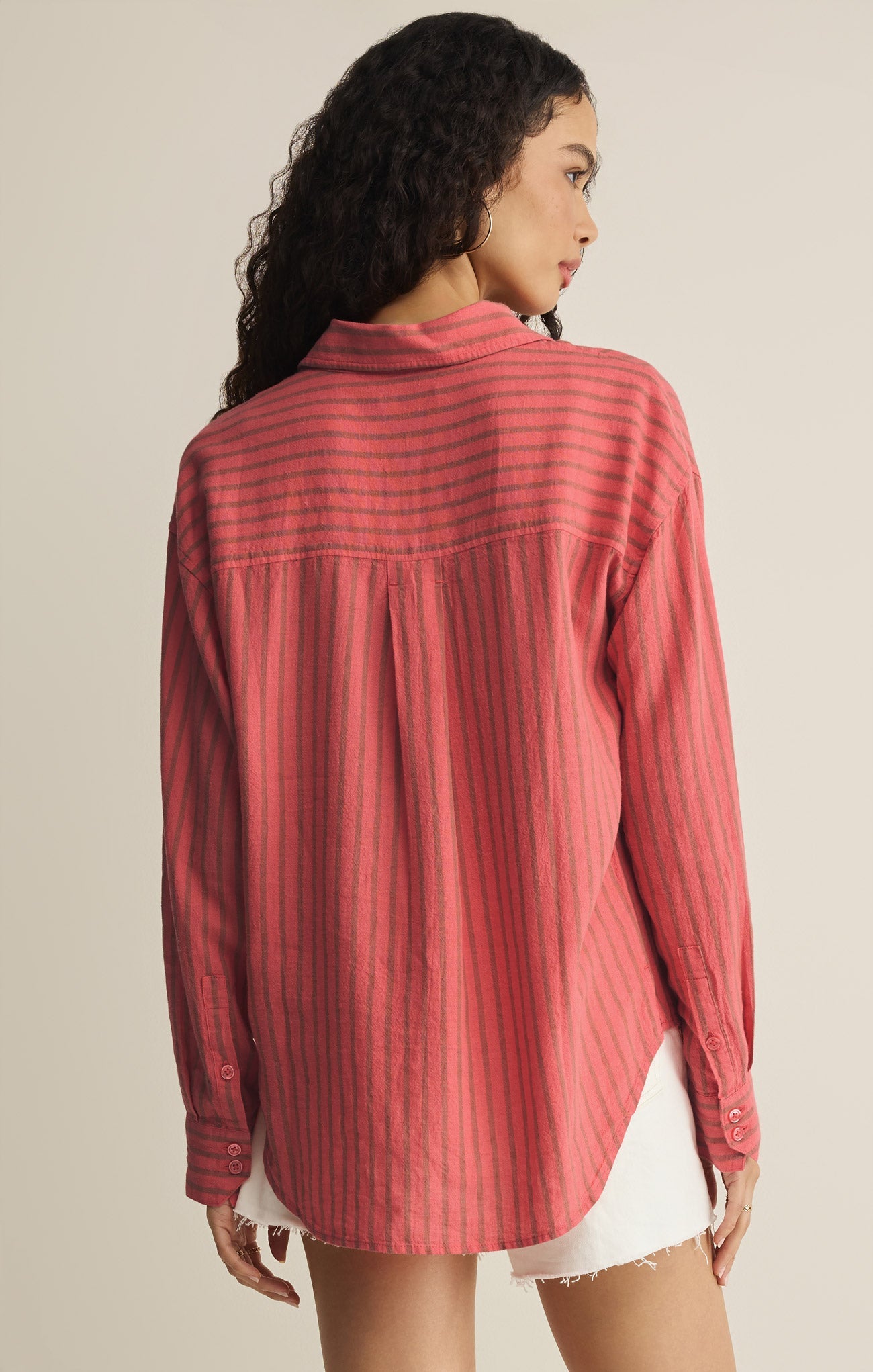 The Signature Striped Linen Top