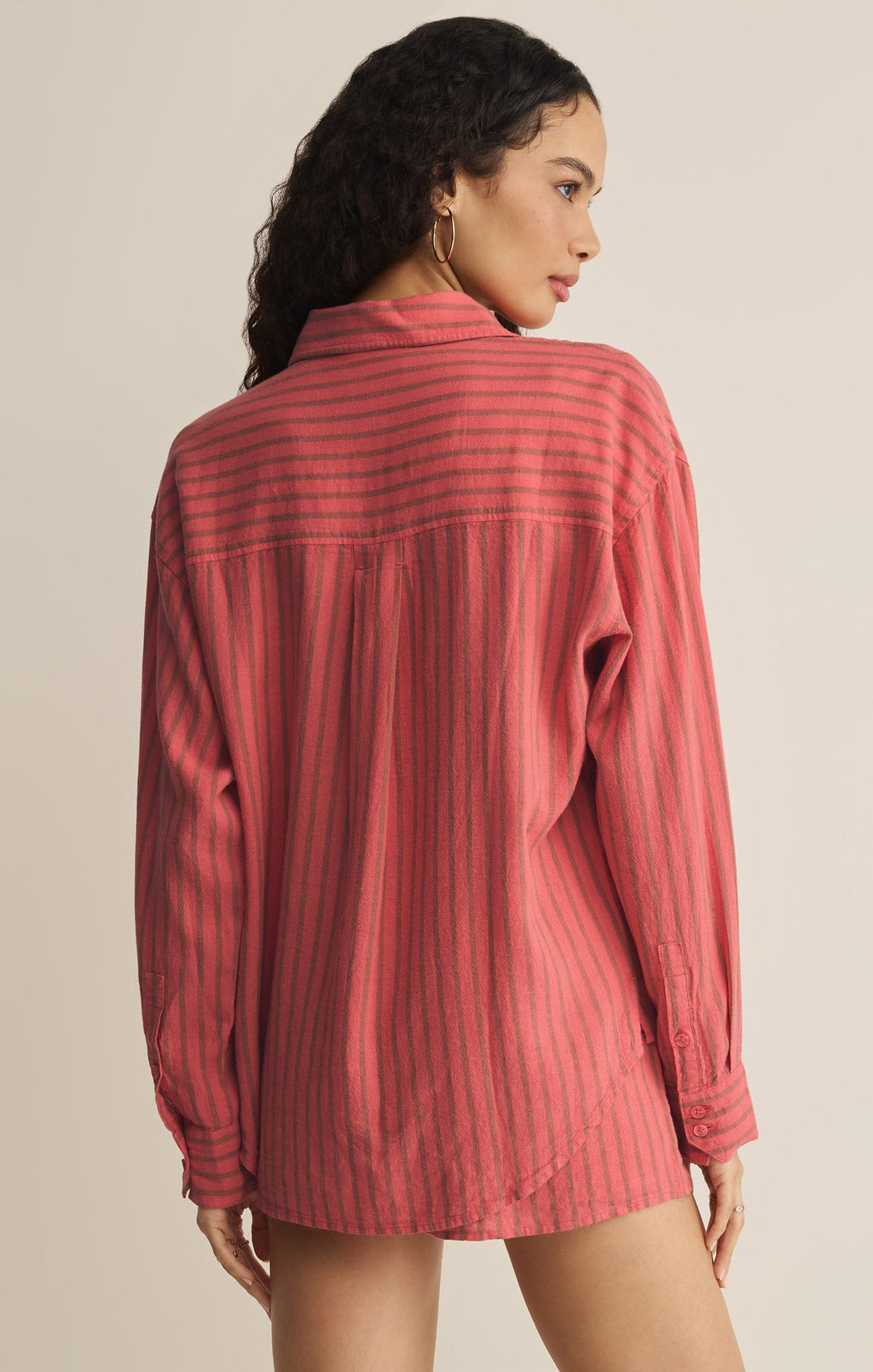 The Signature Striped Linen Top