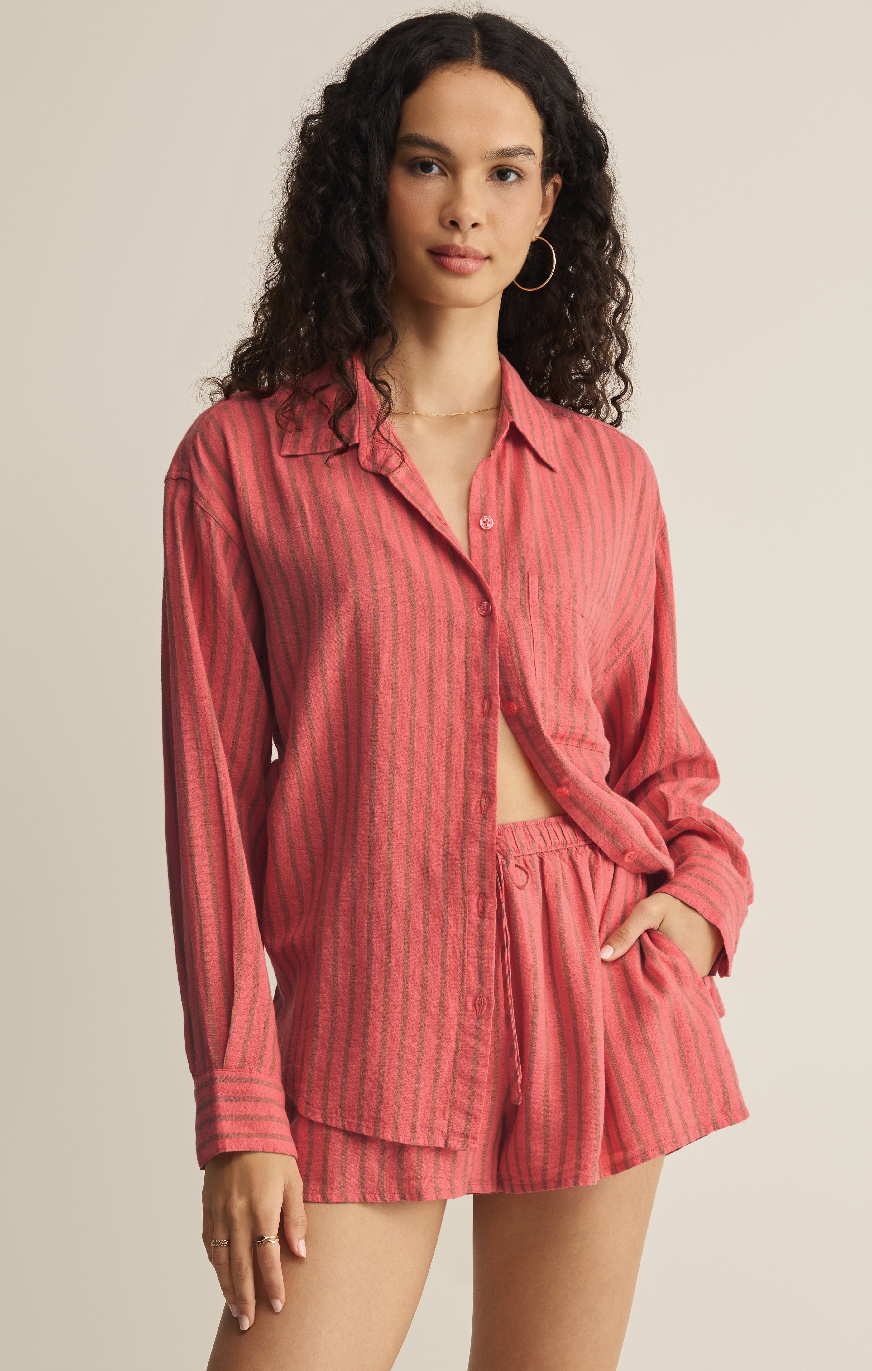 The Signature Striped Linen Top