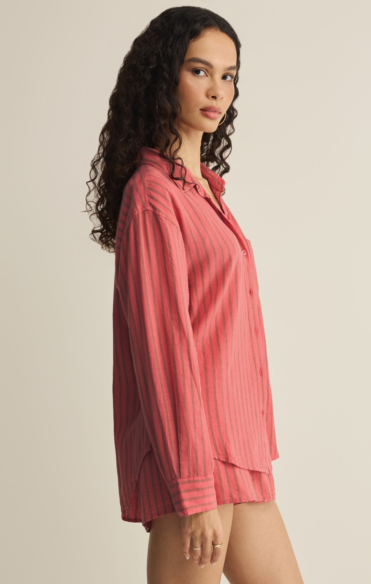The Signature Striped Linen Top