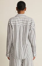 The Signature Striped Linen Top