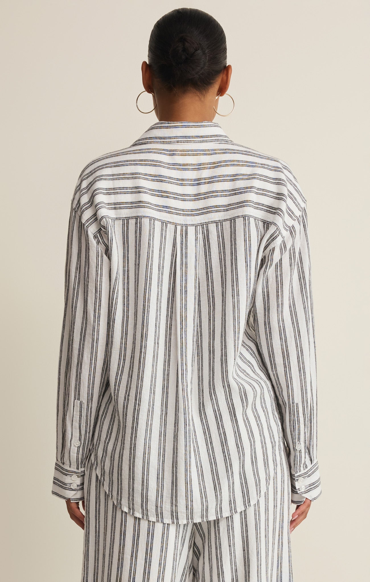 The Signature Striped Linen Top