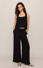 Charli Cropped Linen Top