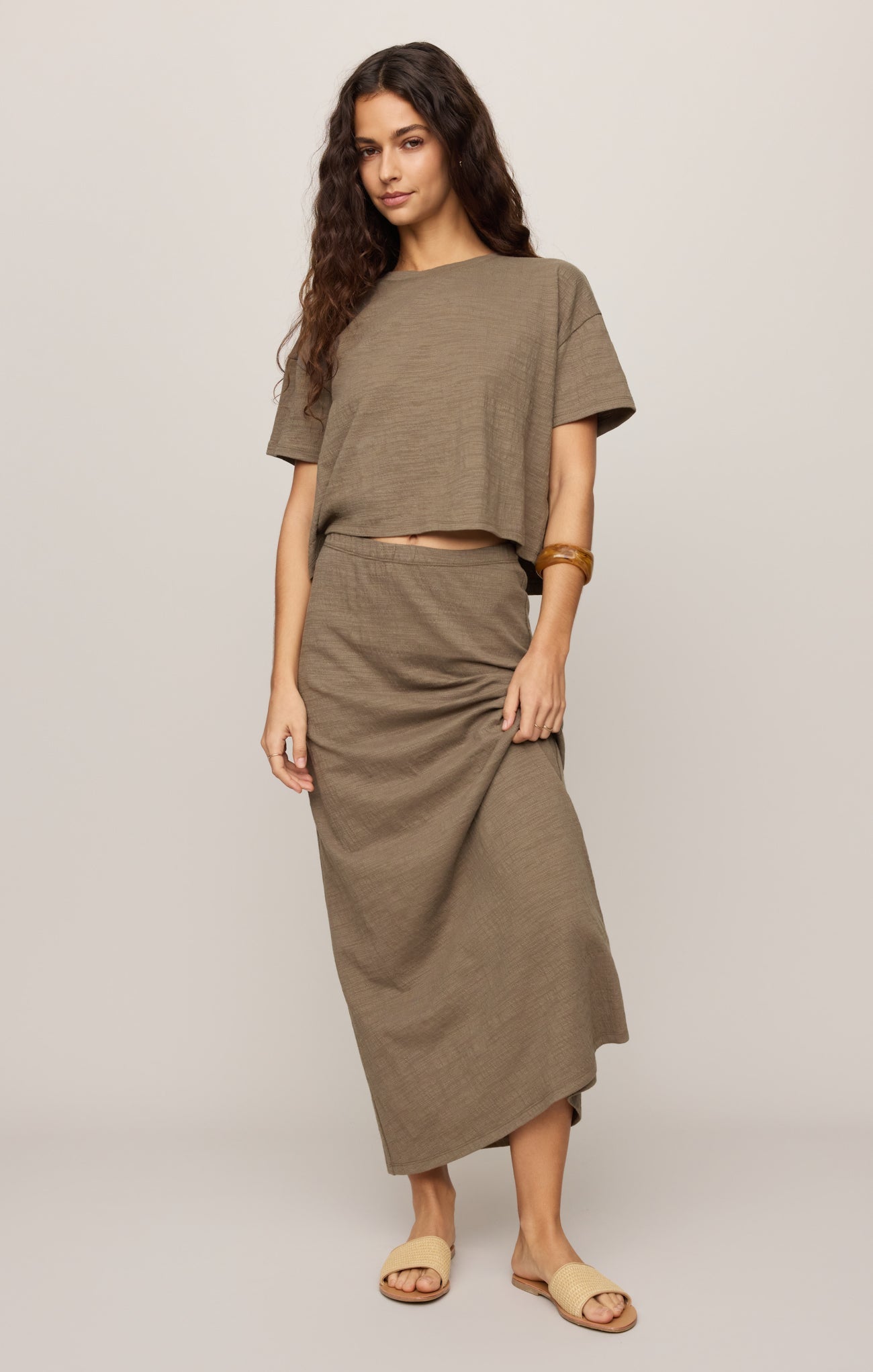 Sway Textured Cropped Tee