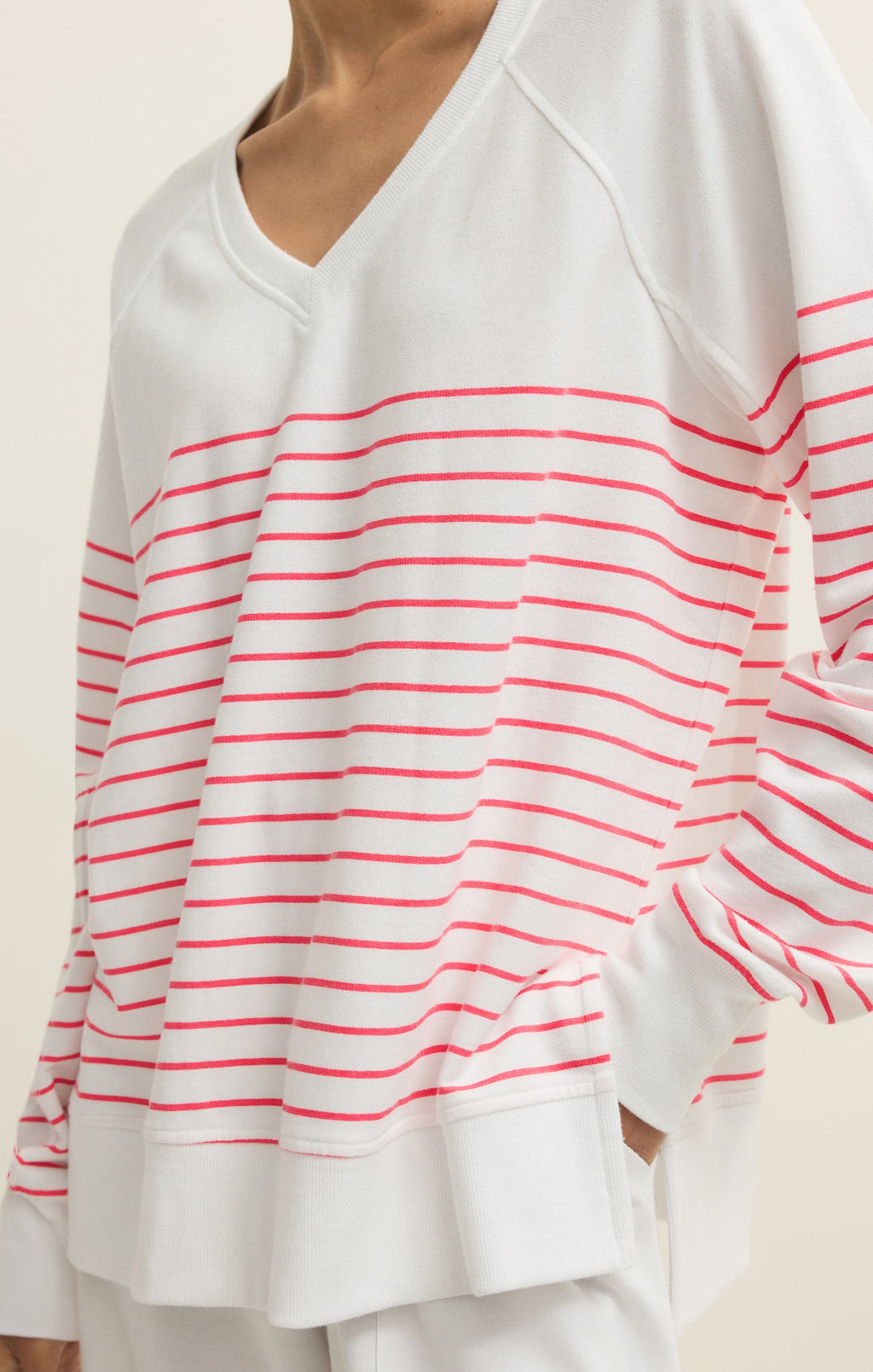 Weekender Stripe V-Neck