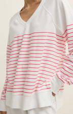 Weekender Stripe V-Neck