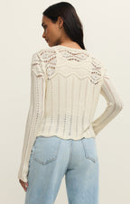 Alycia Crochet Sweater Top