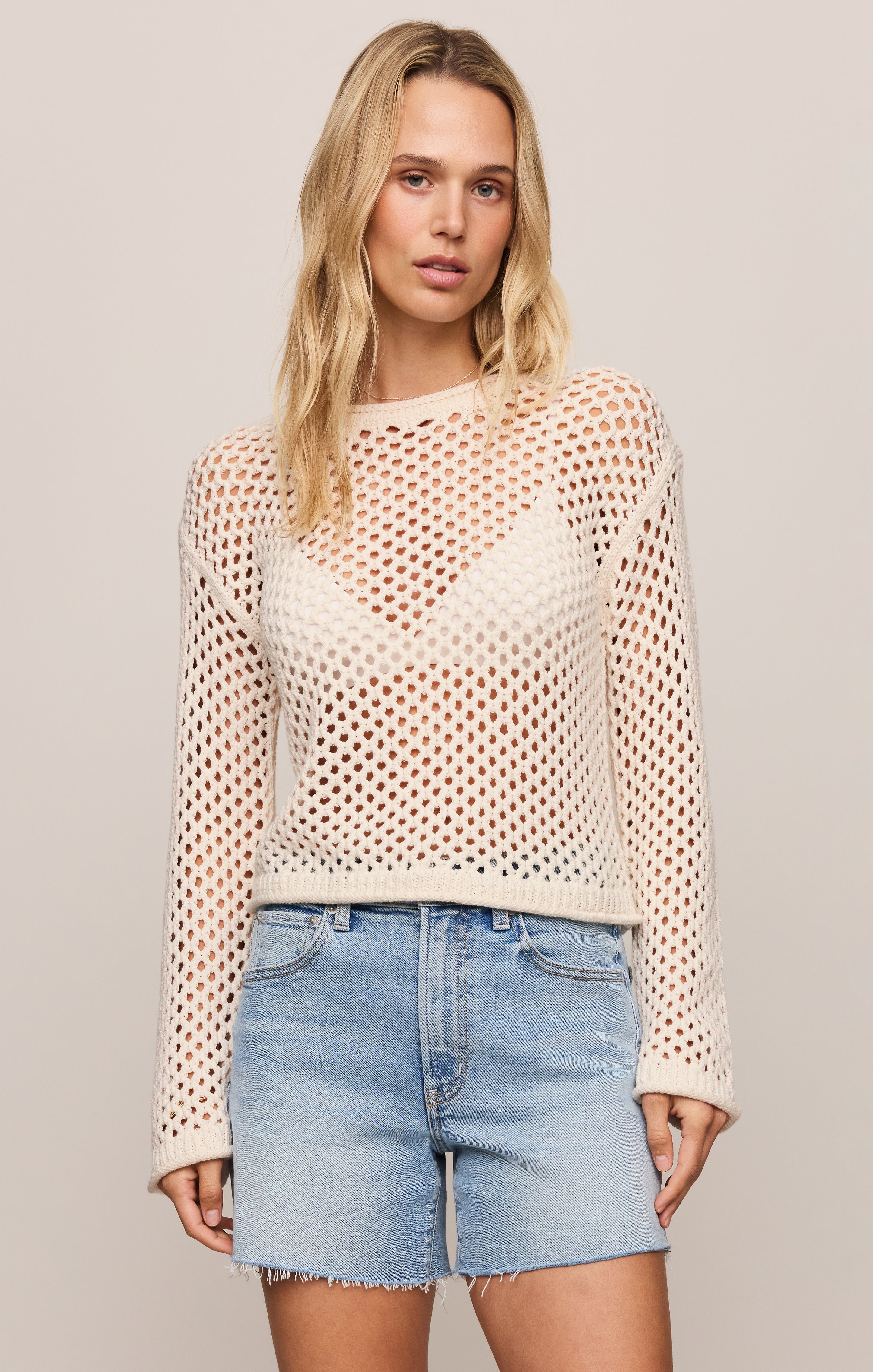 Cala Crochet Sweater Top Main image
