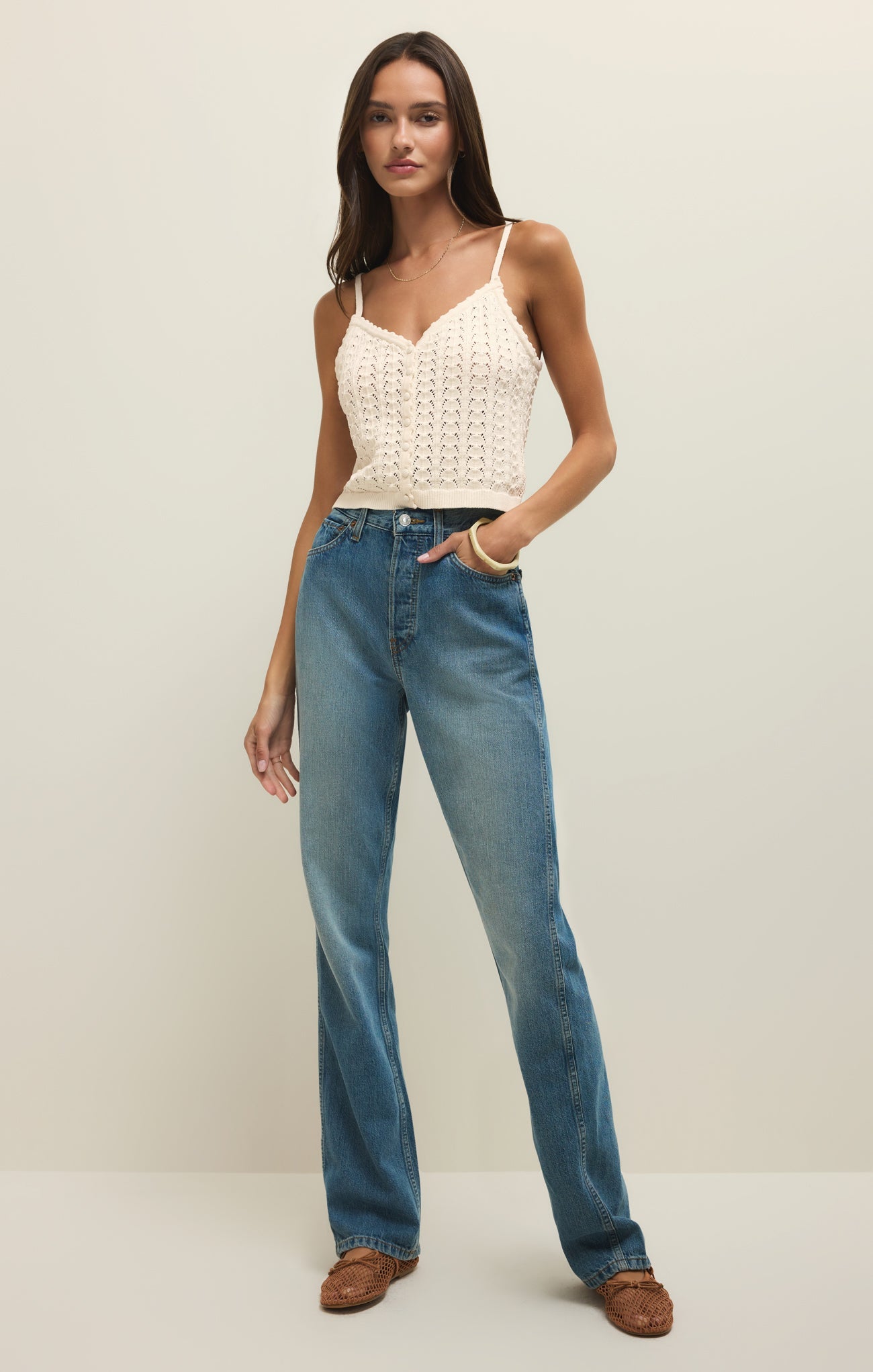 Lexa Cropped Sweater Tank