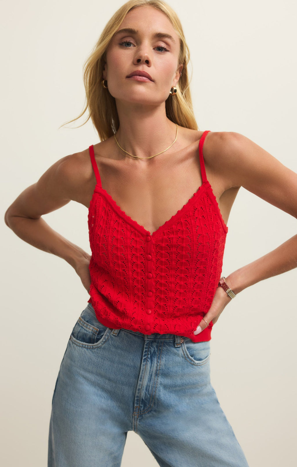 Lexa Cropped Sweater Tank