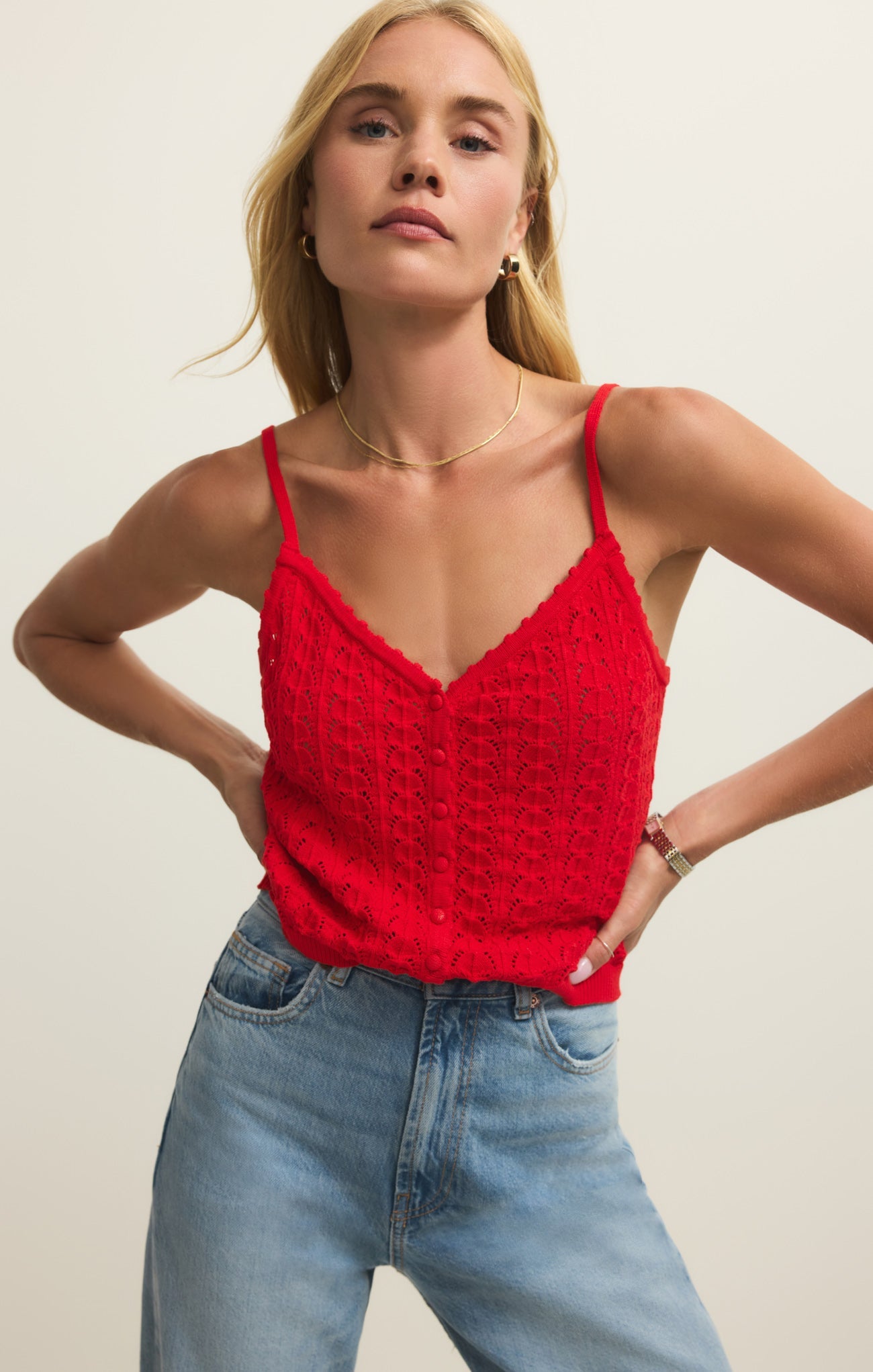 Lexa Cropped Sweater Tank