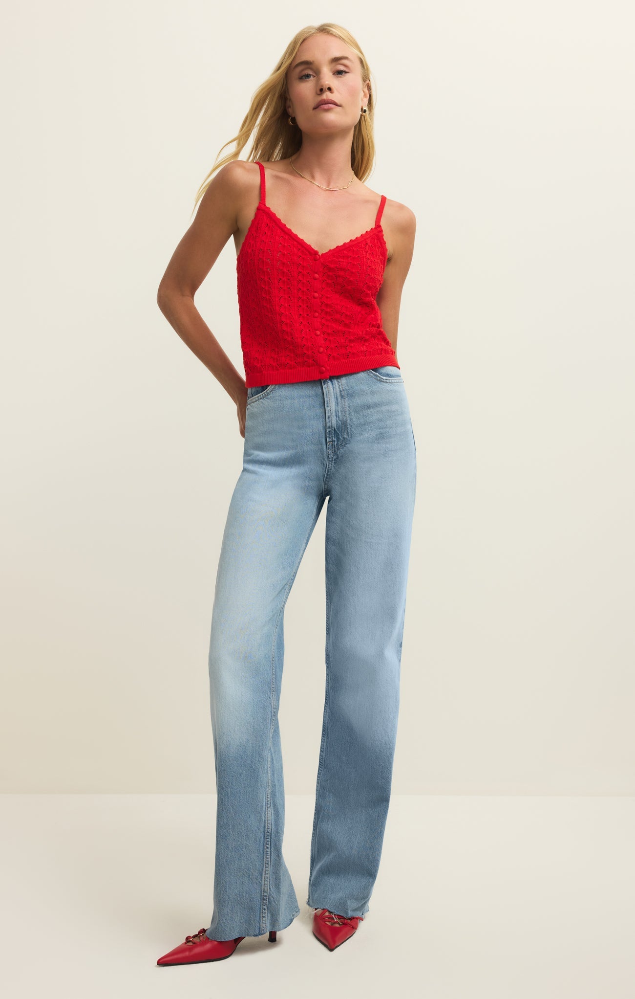 Lexa Cropped Sweater Tank