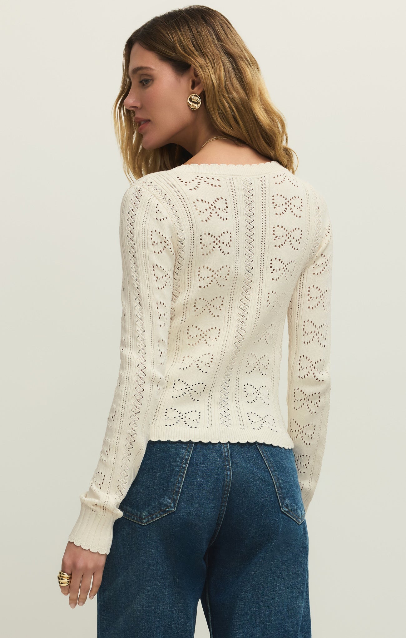 Gema Pointelle Cardigan Secondary image