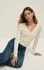 Gema Pointelle Cardigan