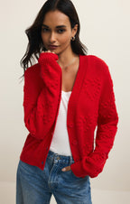 Hearts Embroidered Cardigan