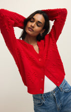 Hearts Embroidered Cardigan