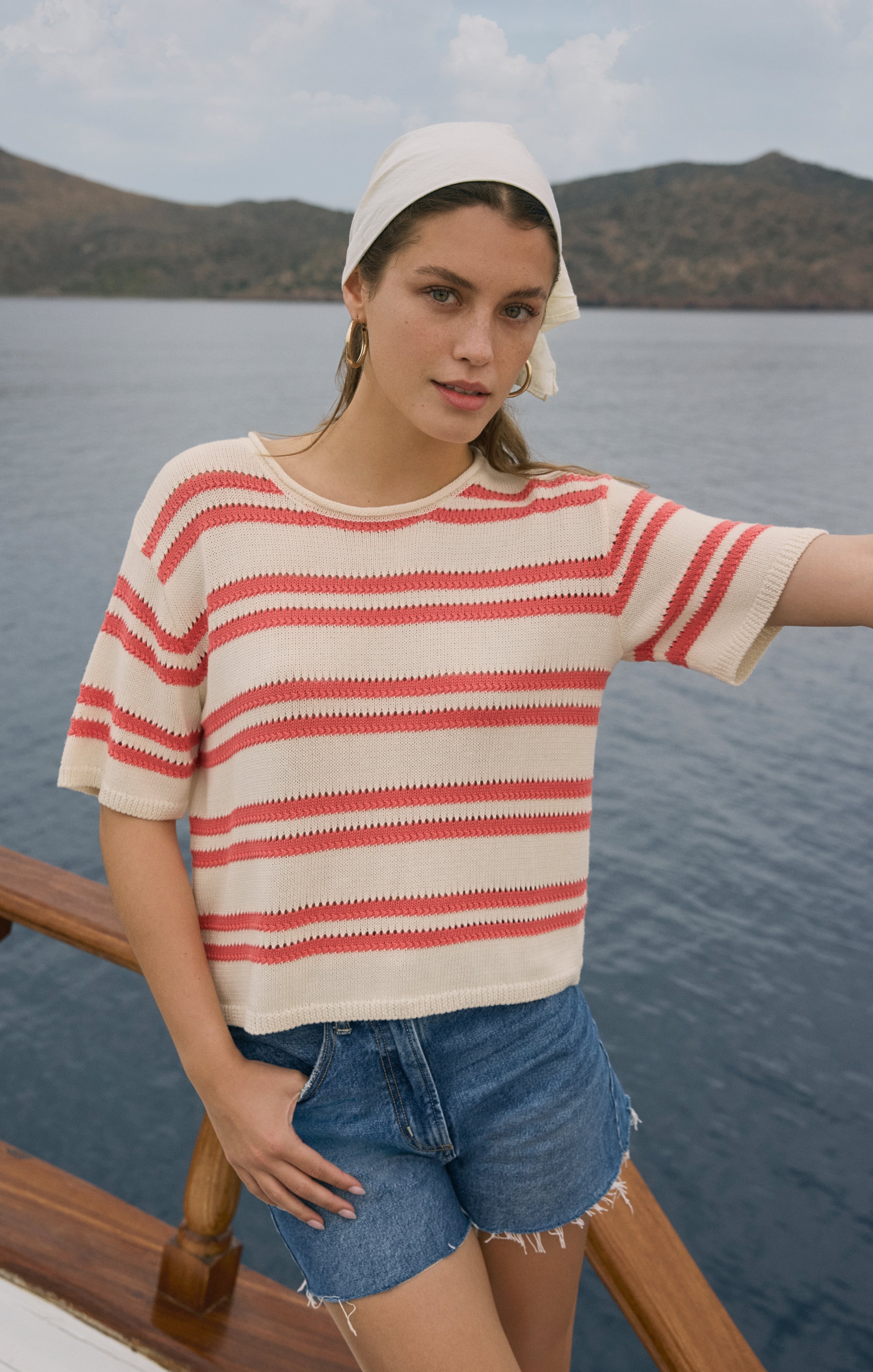 Prado Stripe Sweater Top Main image